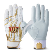 ウイルソン バッティンググラブ WBG-PRO1 - ホワイト×ゴールド