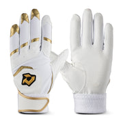 ディマリニ DM-4 バッティンググラブ(両手用)  -  ホワイト×ゴールド