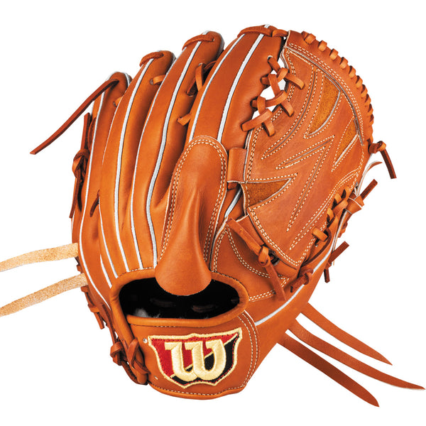 硬式用 Wilson Staff DUAL 投手用 D1型 - Tオレンジ by Wilson Japan
