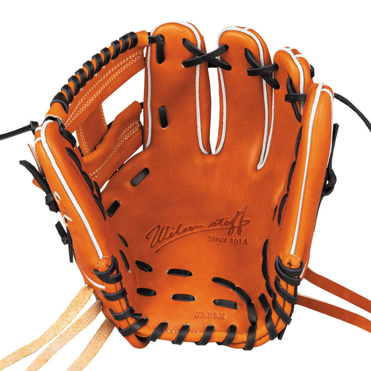 Wilson 野球グローブ 黒/オレンジ／グレー ウイルソン（Wilson）（メンズ）硬式用グラブ 内野手用 野球グローブ