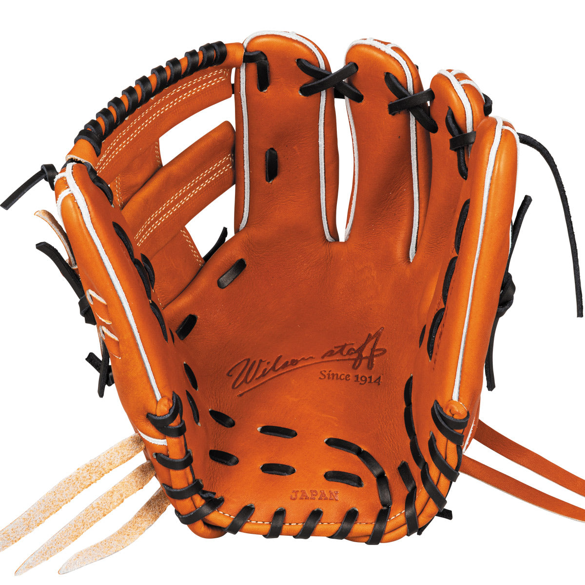 硬式用 Wilson Staff DUAL 内野手用 DL型 - Tオレンジ by Wilson Japan