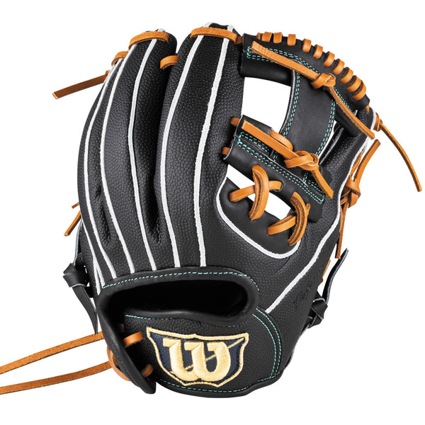 Wilsonウィルソン　少年軟式用　内野手　D-MAX DUAL Jr. 6J ジュニア用 D-MAX DUAL 内野手用 6J - ブラック/ブラックSS by Wilson