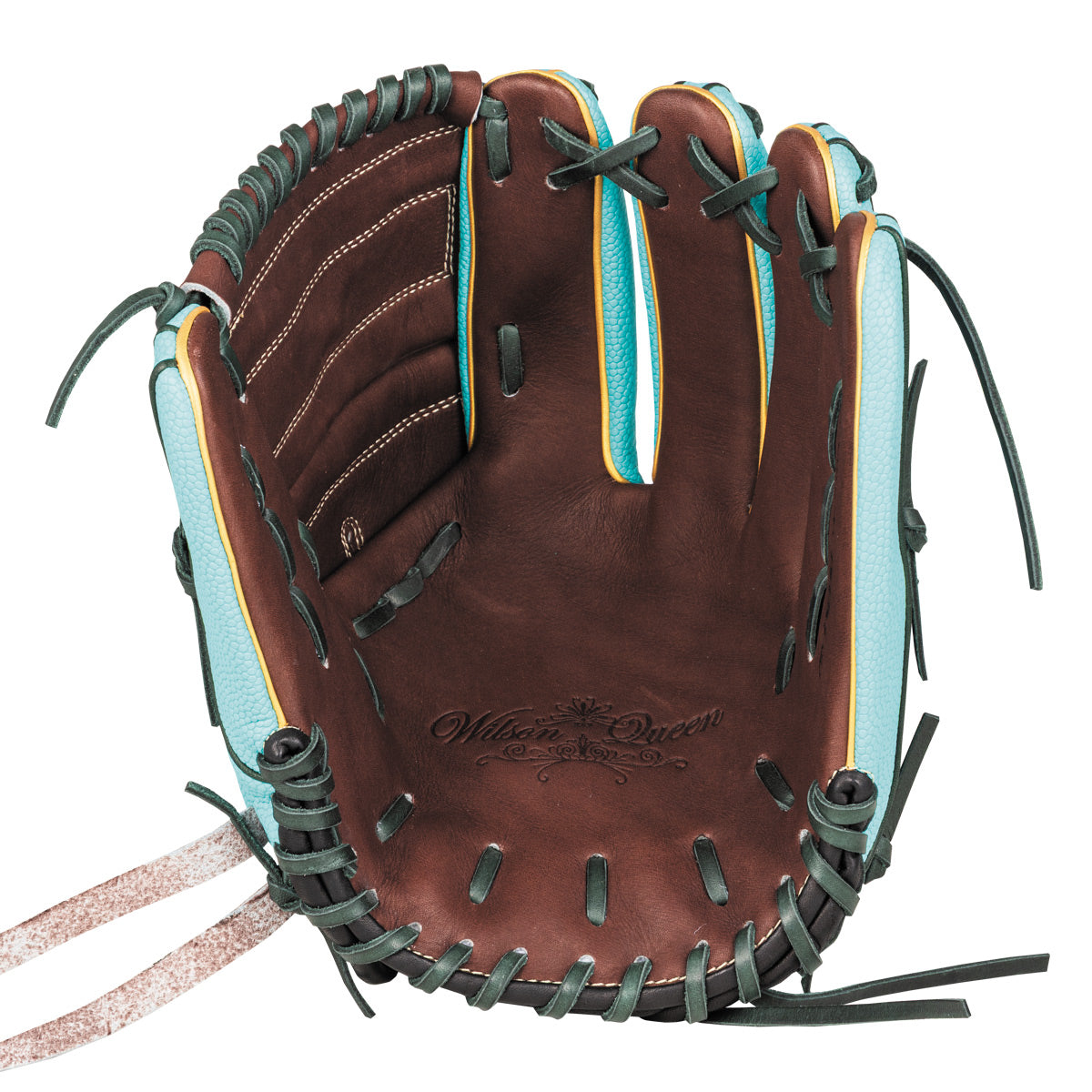 女子ソフトボール用 Wilson Queen DUAL 投手用 S1 - Dブラウン×ティールSS