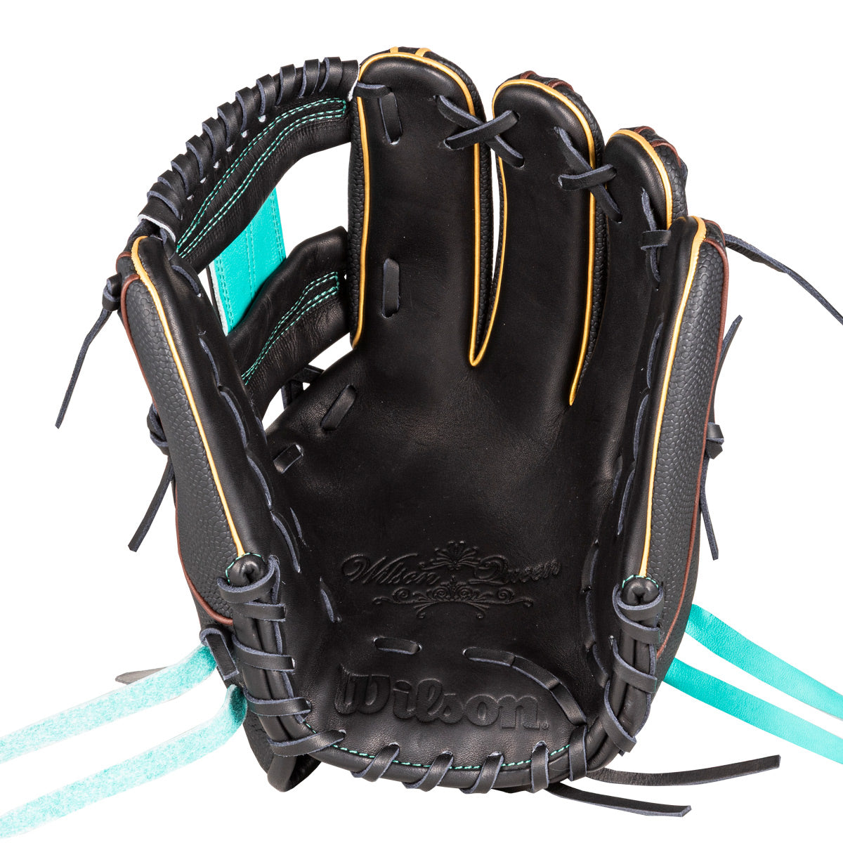 女子ソフトボール用 Wilson Queen DUAL 内野手用 86P - Dブラウン×ティールSS