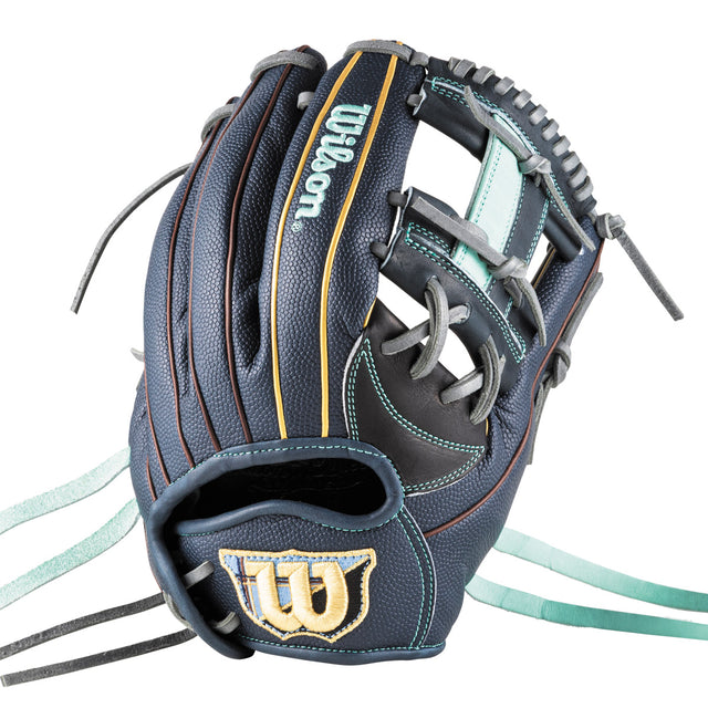 女子ソフトボール用 Wilson Queen DUAL 内野手用 87 - ブラック