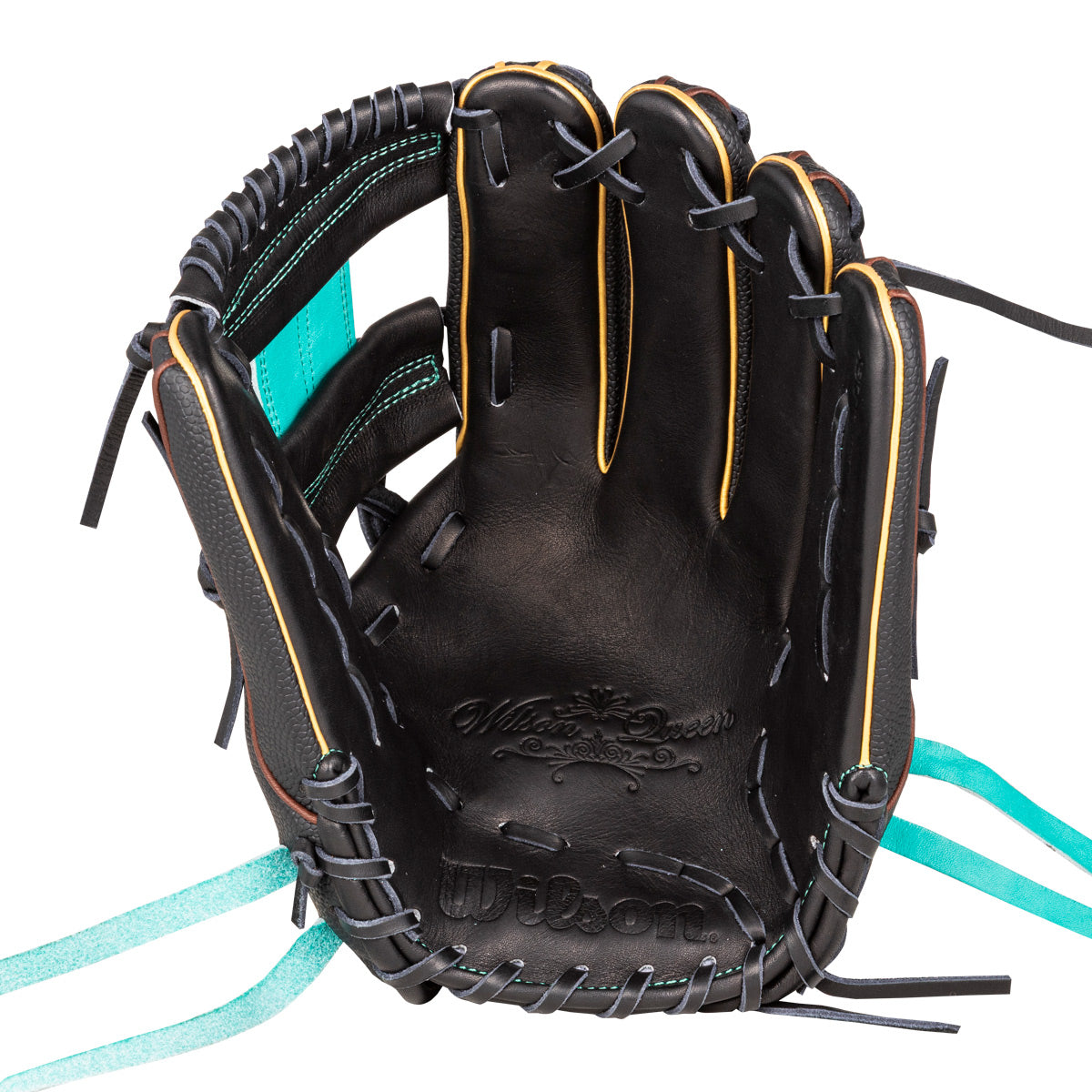 女子ソフトボール用 Wilson Queen DUAL 内野手用 87 - ブラック