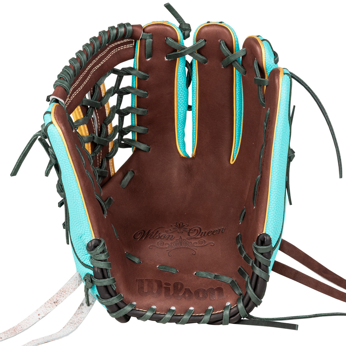 女子ソフトボール用 Wilson Queen DUAL ユーティリティ用 95 - Dブラウン×ティールSS
