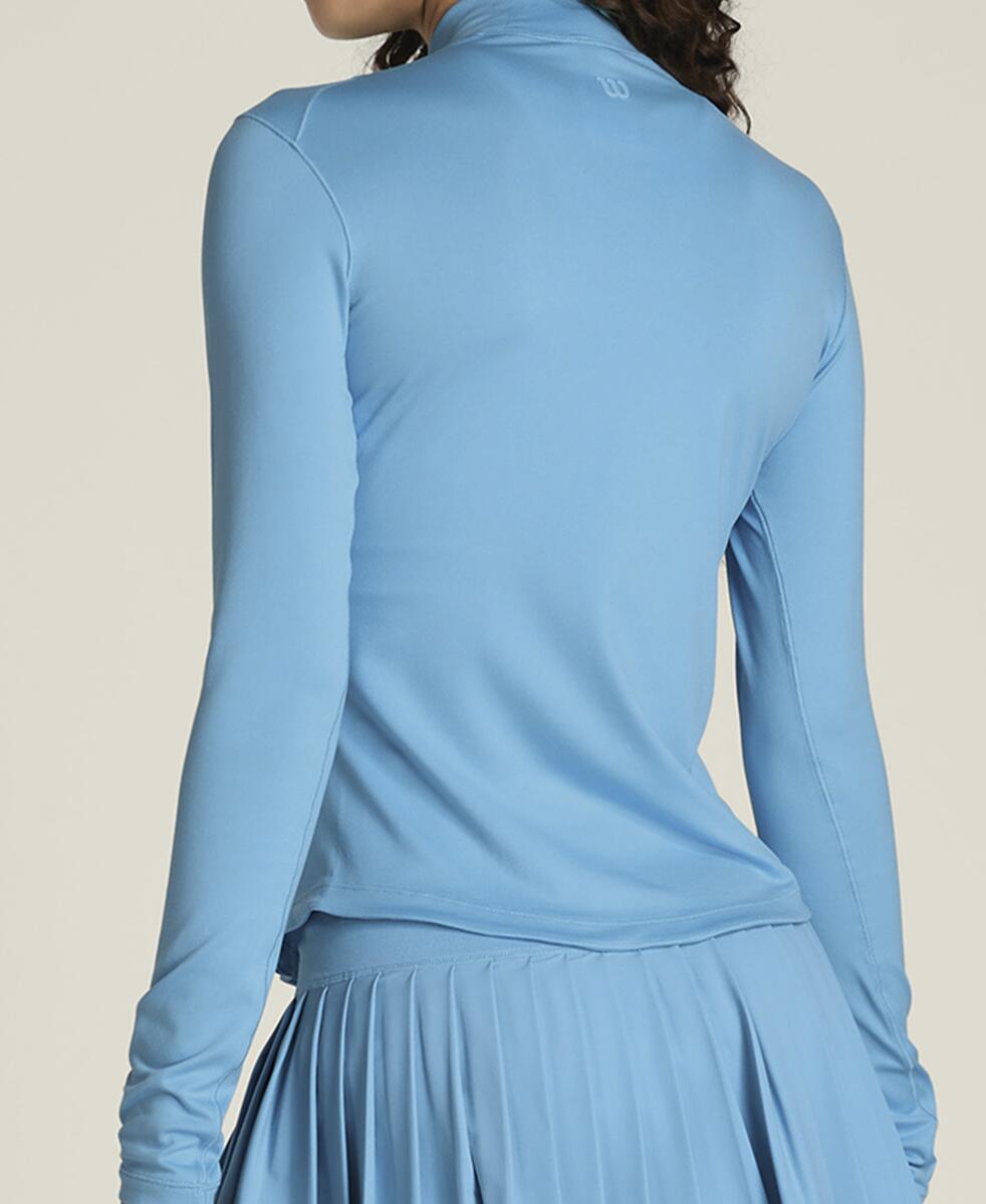 オールデイモックネック-ブルー