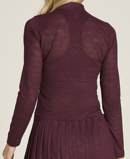 オールデイ モックネック  レース - レッド