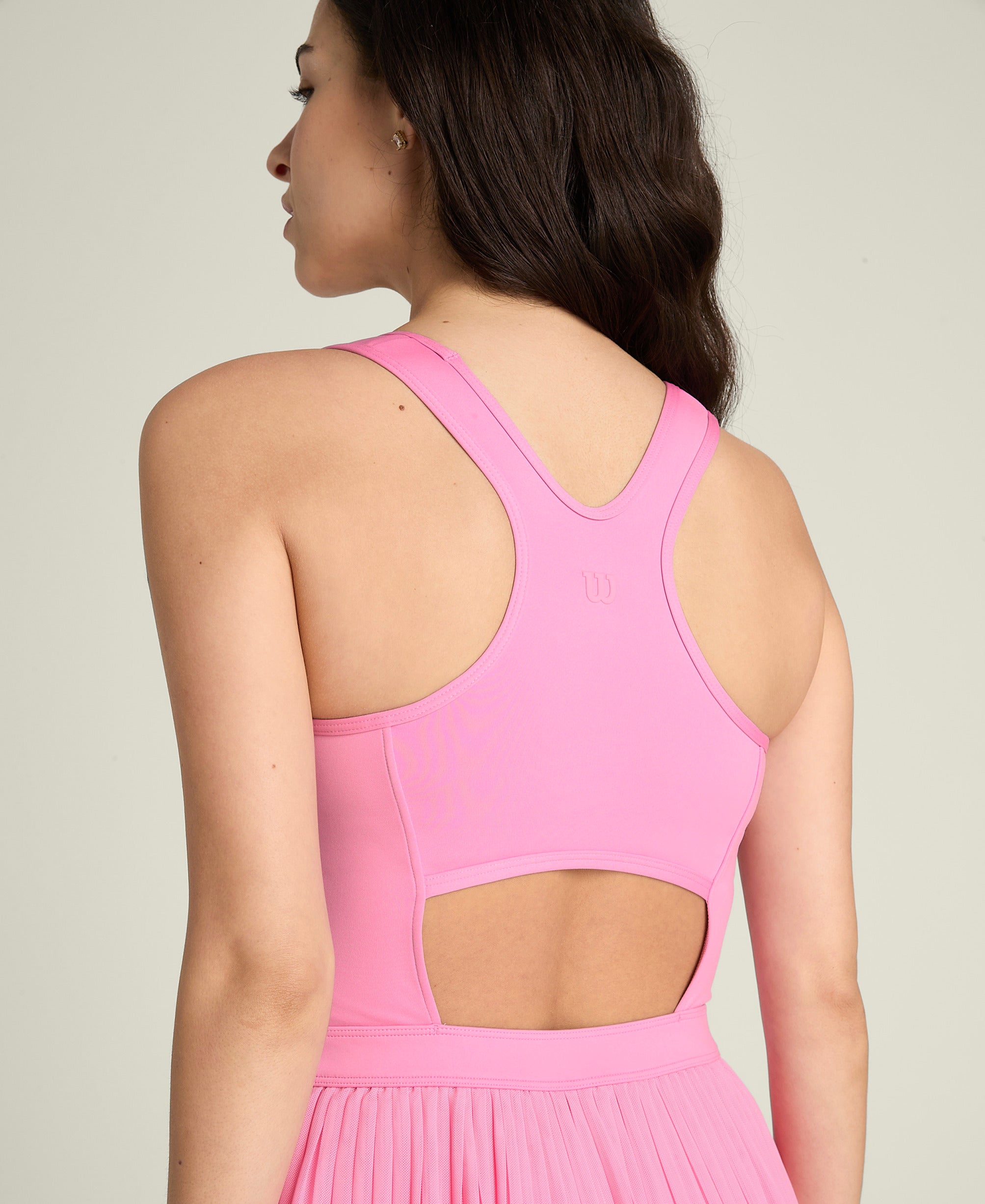 プリーツ メッシュ ドレス