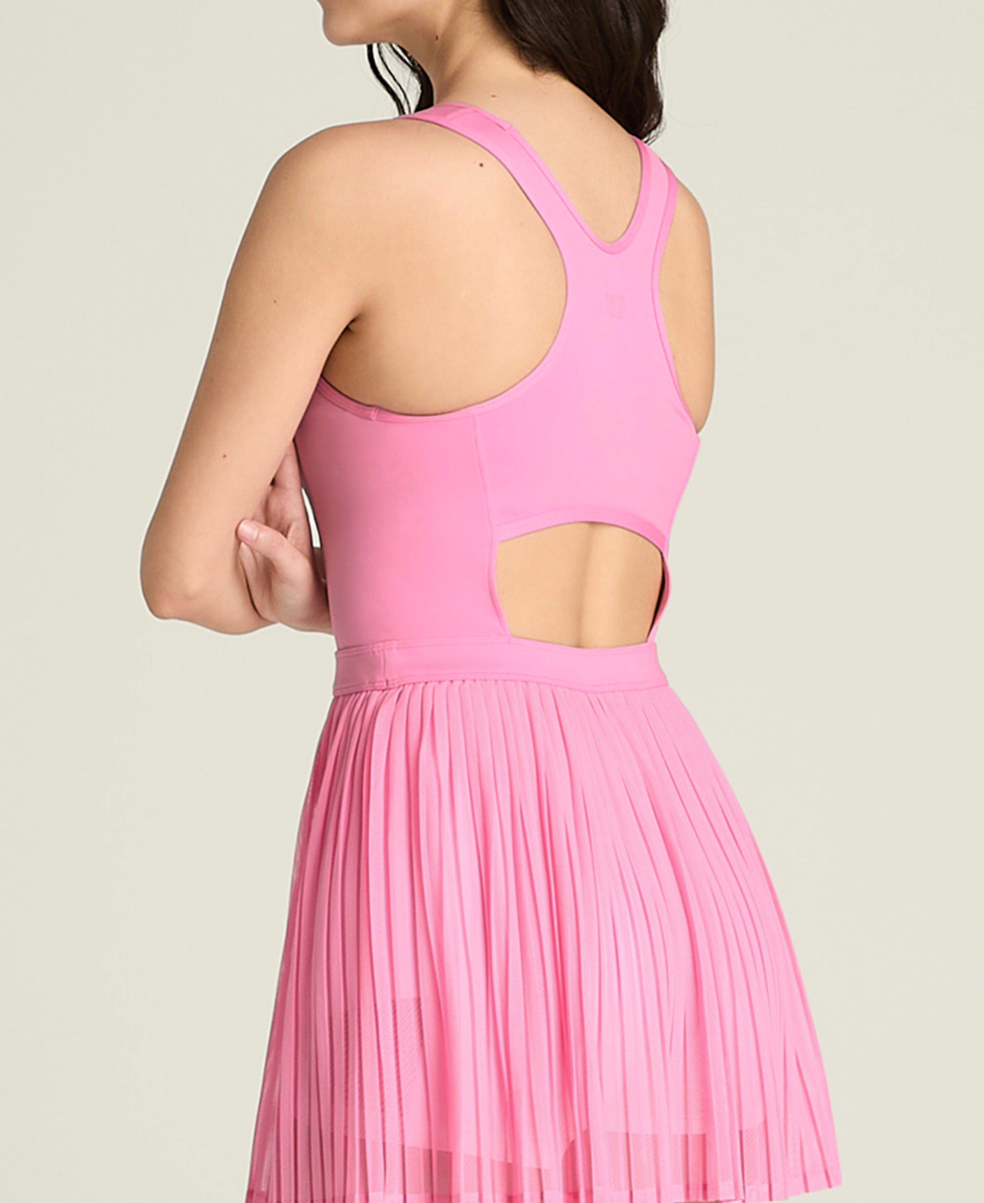 プリーツ メッシュ ドレス