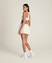 スプリット プリーツスコート レース - ホワイト