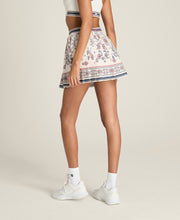 スプリット プリーツスコート -  プリント ホワイト