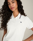Crop Classic Polo White