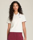 Crop Classic Polo White