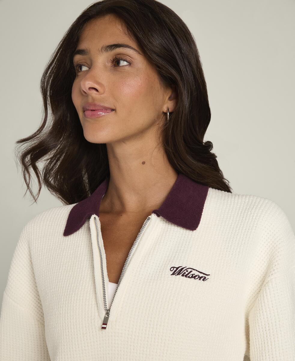 Half Zip セーター ポロ