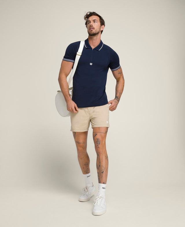 テニス ボレー ショートパンツ 6インチ  -  サファリ