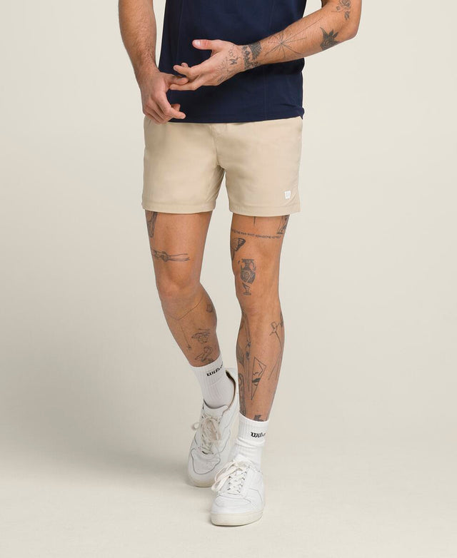 テニス ボレー ショートパンツ 6インチ  -  サファリ