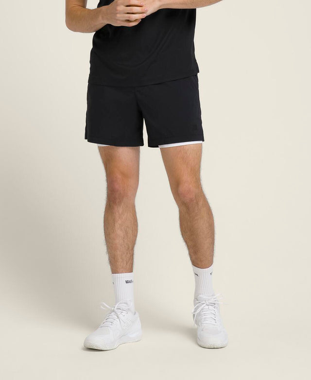 テニスボレー ショートパンツ 6インチ - ブラック