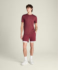 Tennis Volley Short 6in Cranberry