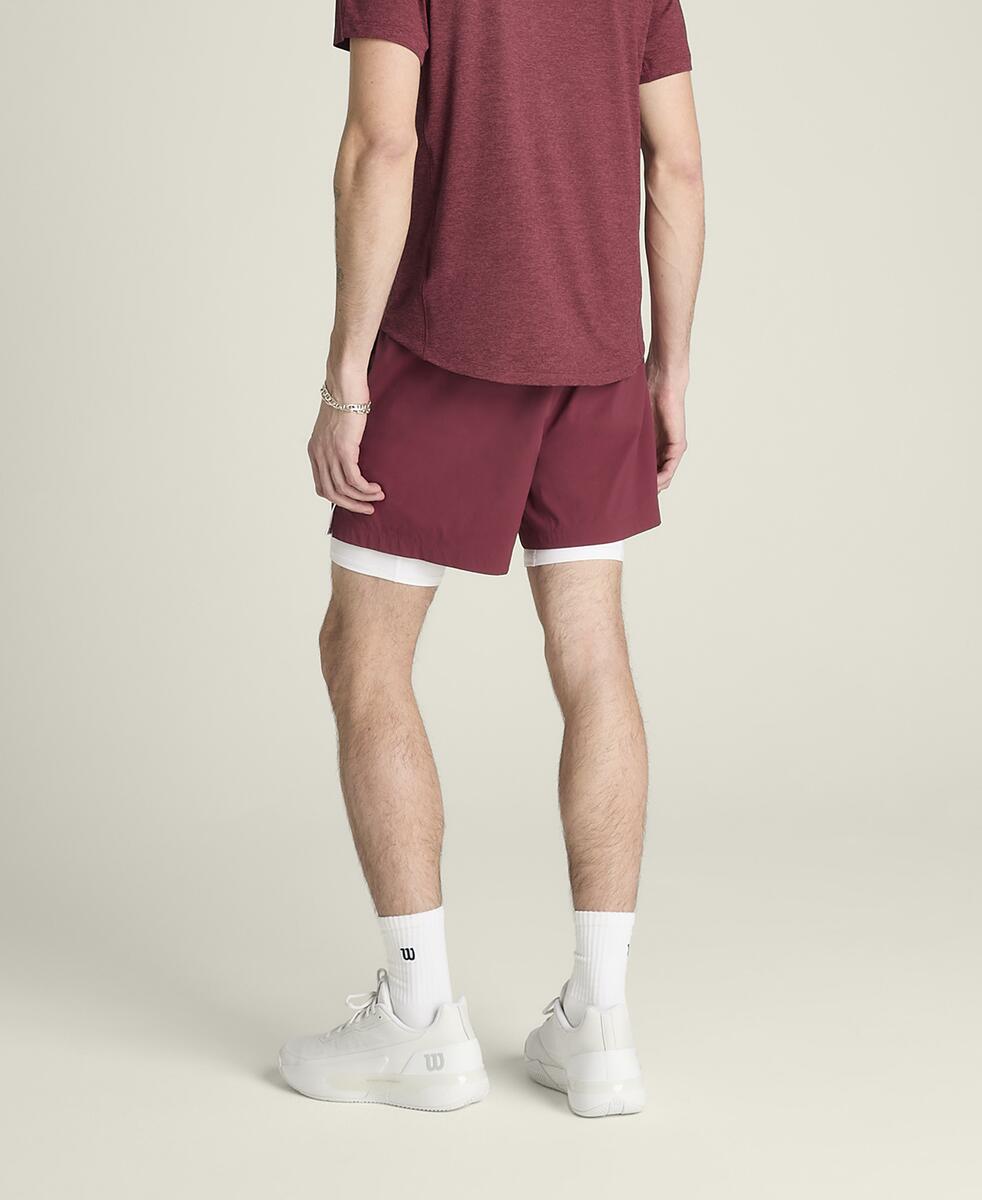 Tennis Volley Short 6in Cranberry