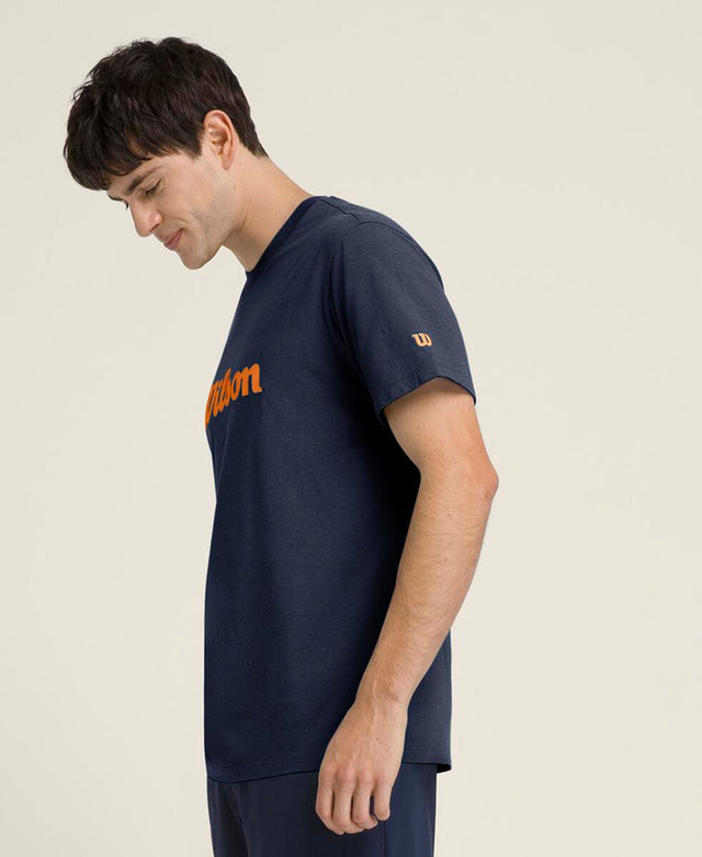 イージーストリート Tシャツ - クラシックネイビー／オレンジ