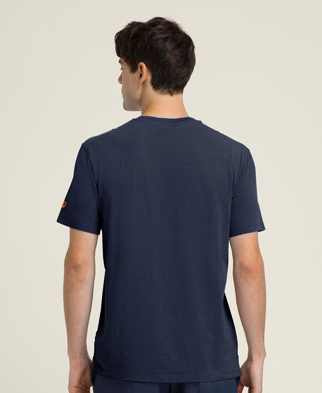 イージーストリート Tシャツ - クラシックネイビー／オレンジ
