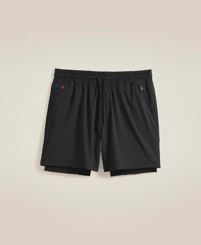 ダブルデイ ショートパンツ 7インチ  -  ブラック