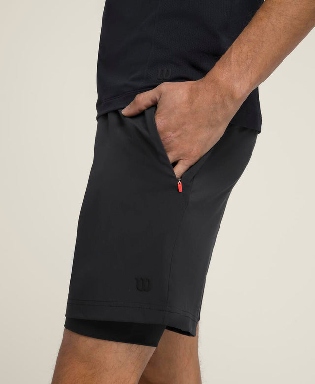 ダブルデイ ショートパンツ 7インチ  -  ブラック