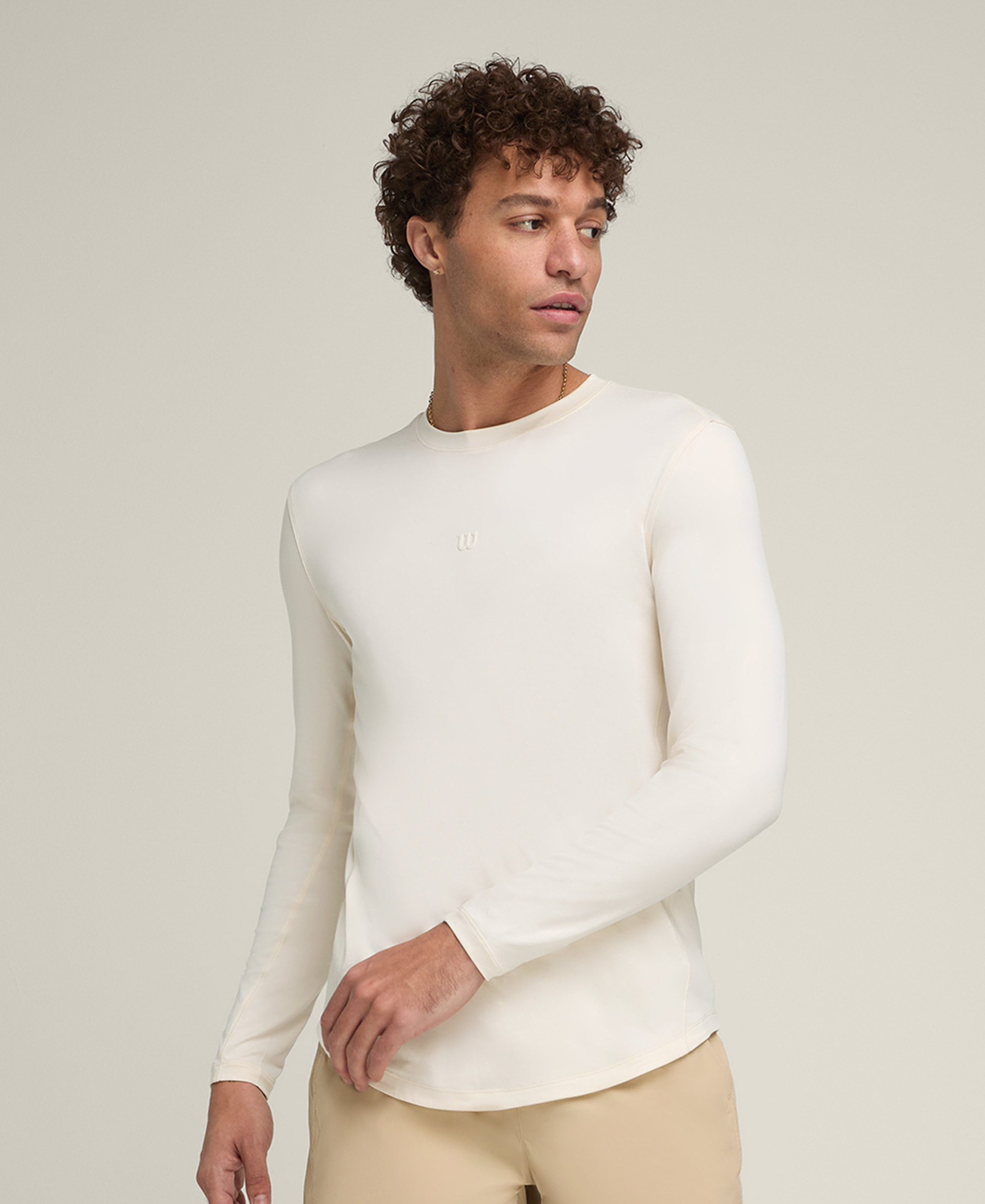 エブリデイ パフォーマンス ロングスリーブ Tシャツ - サンド by