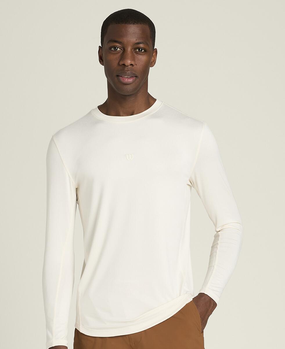 ウィルソンオールデイ ロングスリーブ Tシャツ - エアリーブルー エブリデイパフォーマンスロングスリーブTシャツ by Wilson Japan