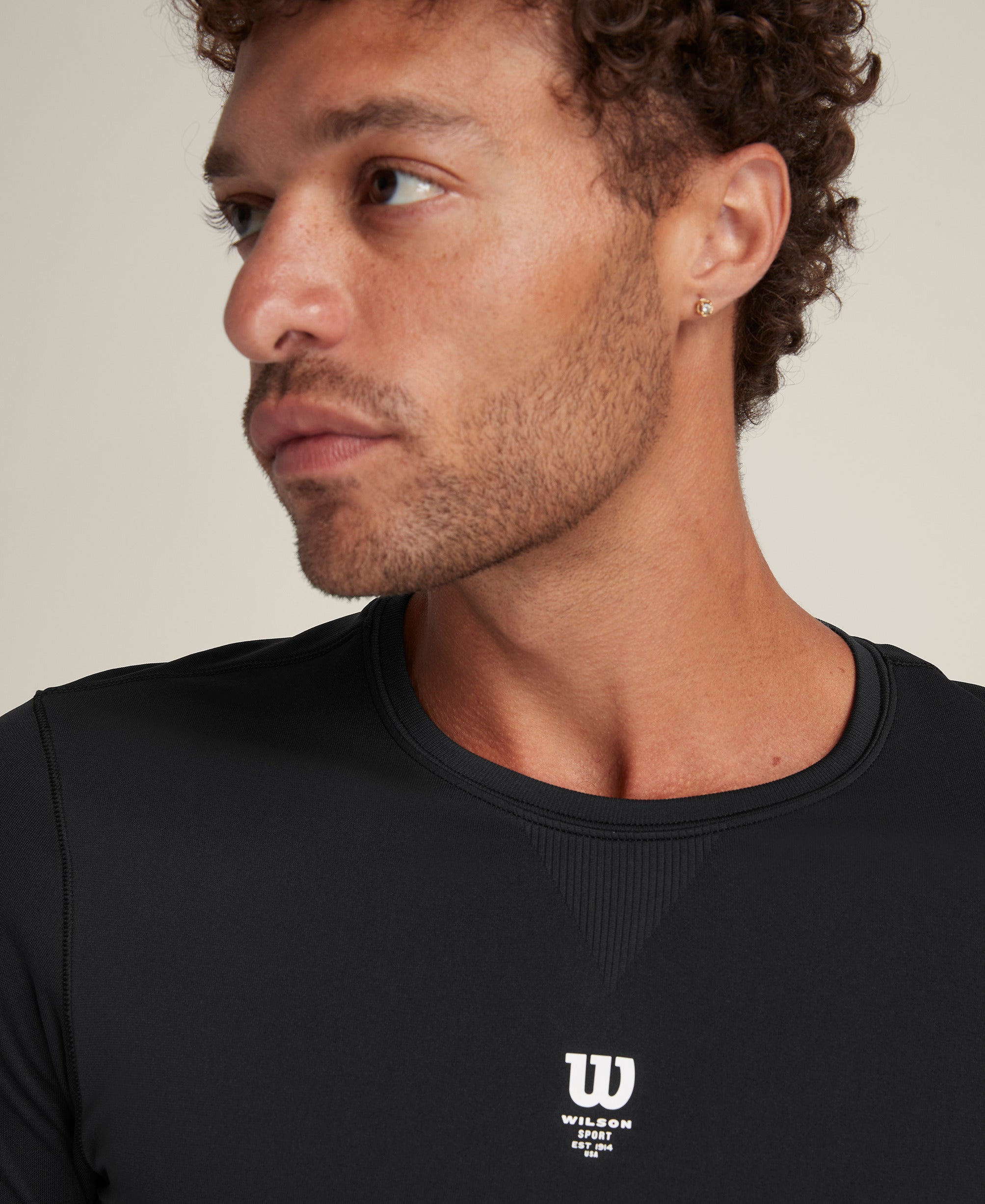 ブレイクポイント シームレス Tシャツ - ブラック by Wilson Japan