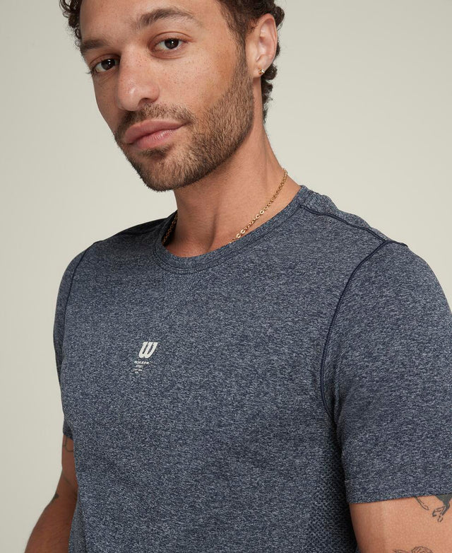 ブレイクポイント シームレス Tシャツ  -  クラシックネイビー