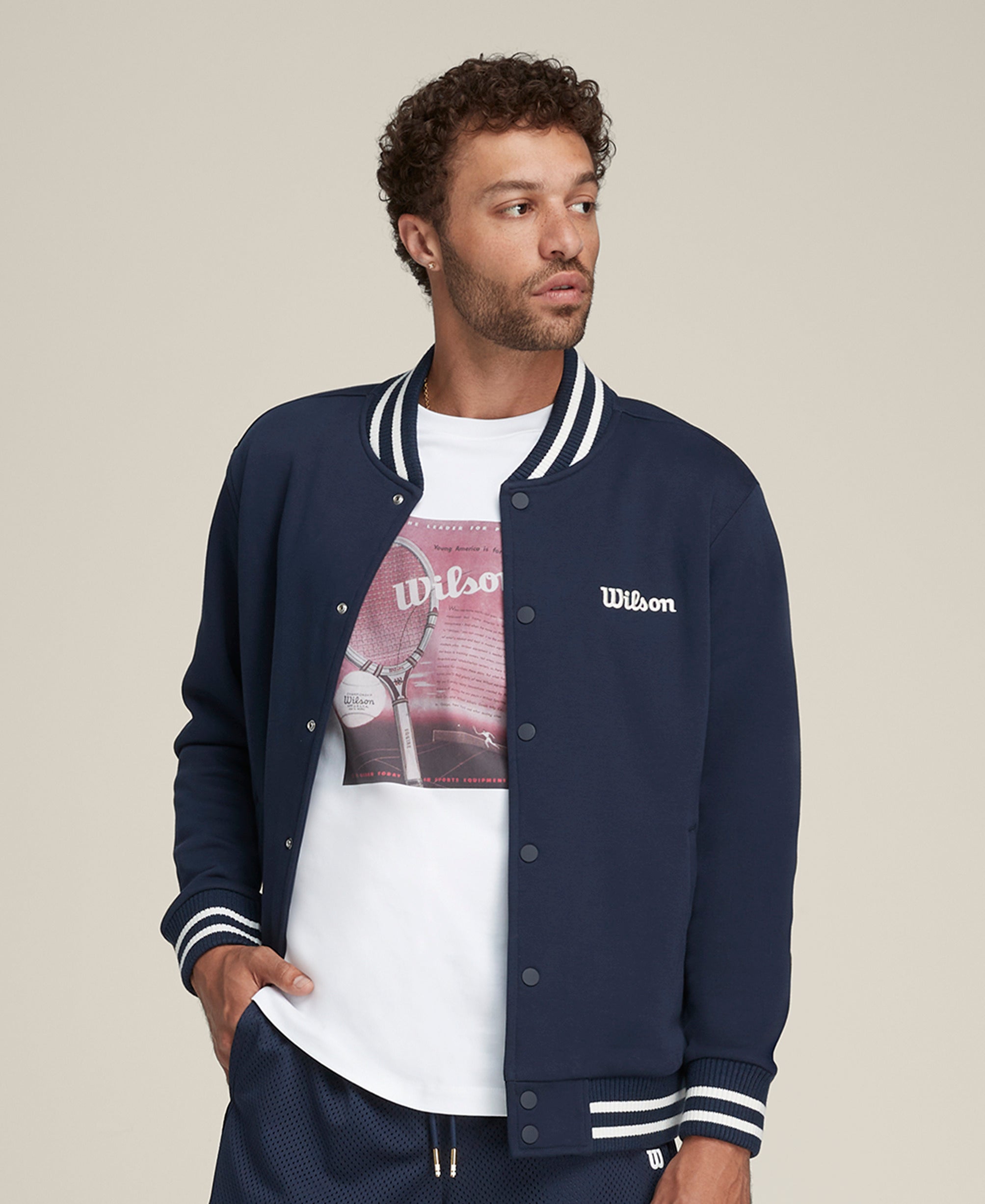 ハドソン バーシティ ボンバージャケット by Wilson Japan Sportswear