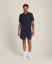 ラファイエット ピケ ボタンアップ ポロ  -  クラシックネイビー