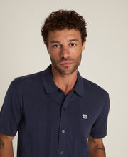 ラファイエット ピケ ボタンアップ ポロ  -  クラシックネイビー