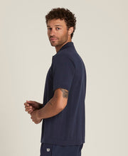 ラファイエット ピケ ボタンアップ ポロ  -  クラシックネイビー