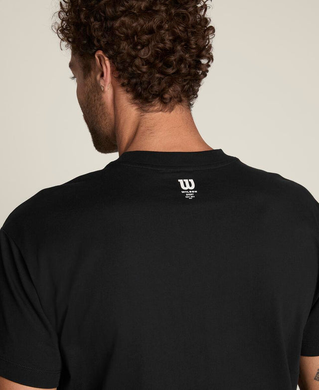 スポーツ グラフィック Tシャツ -ブラック