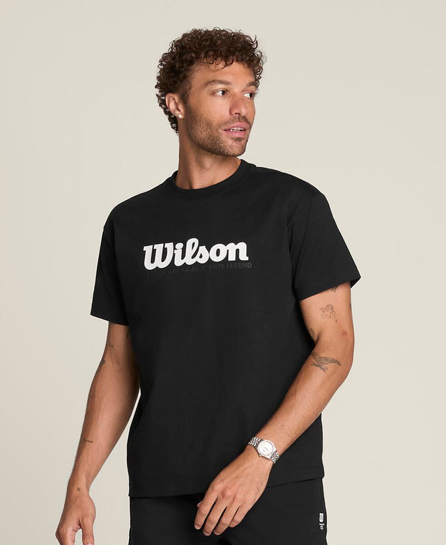 スポーツ グラフィック Tシャツ -ブラック