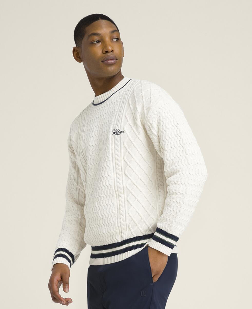 清水エスパルスLLサイズセーター ヘリテージ ケーブルクルー セーター by Wilson Japan Sportswear