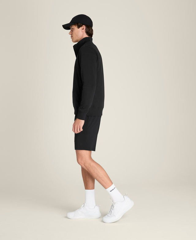 テニスクラブ ハーフジップ モックアップ スウェット - ブラック
