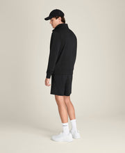 テニスクラブ ハーフジップ モックアップ スウェット - ブラック