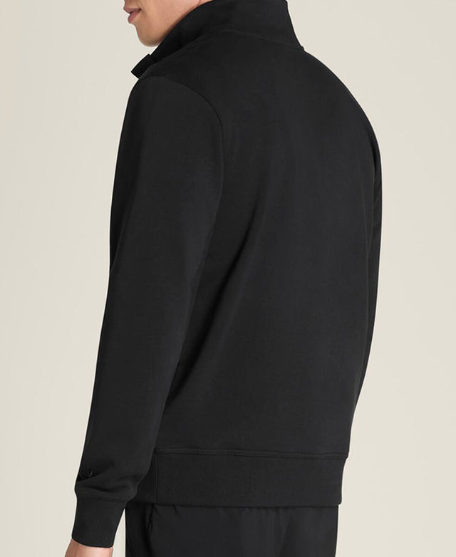 テニスクラブ ハーフジップ モックアップ スウェット - ブラック