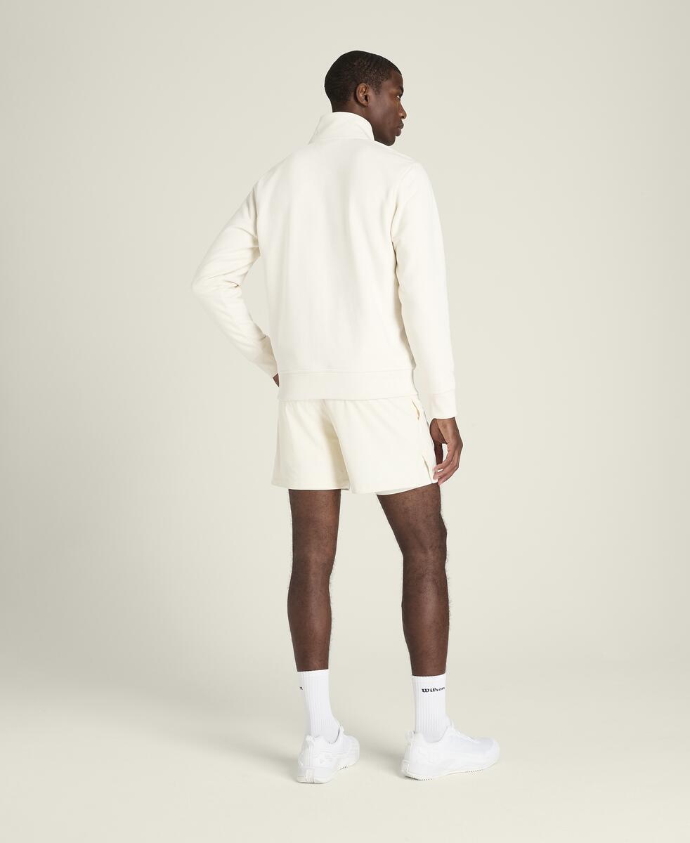 テニスクラブ ハーフジップ モックアップ スウェット - サンド