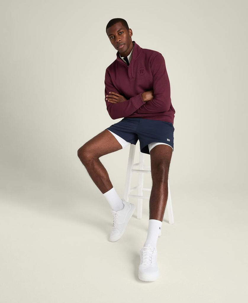 テニスクラブ ハーフジップ モックアップ スウェット - ポート