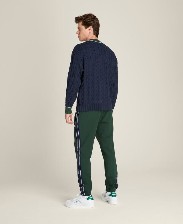 ケーブル ウェストポート カーディガン  -  クラシックネイビー