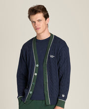 ケーブル ウェストポート カーディガン  -  クラシックネイビー