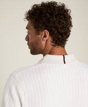 ラファイエット ヘリンボーン セーター ポロ  -  ストーン