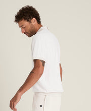 ラファイエット ヘリンボーン セーター ポロ  -  ストーン