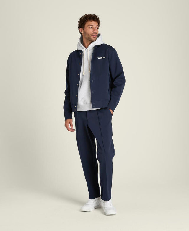 ヴァンダービルト バーシティジャケット フラットニット  -  クラシックネイビー